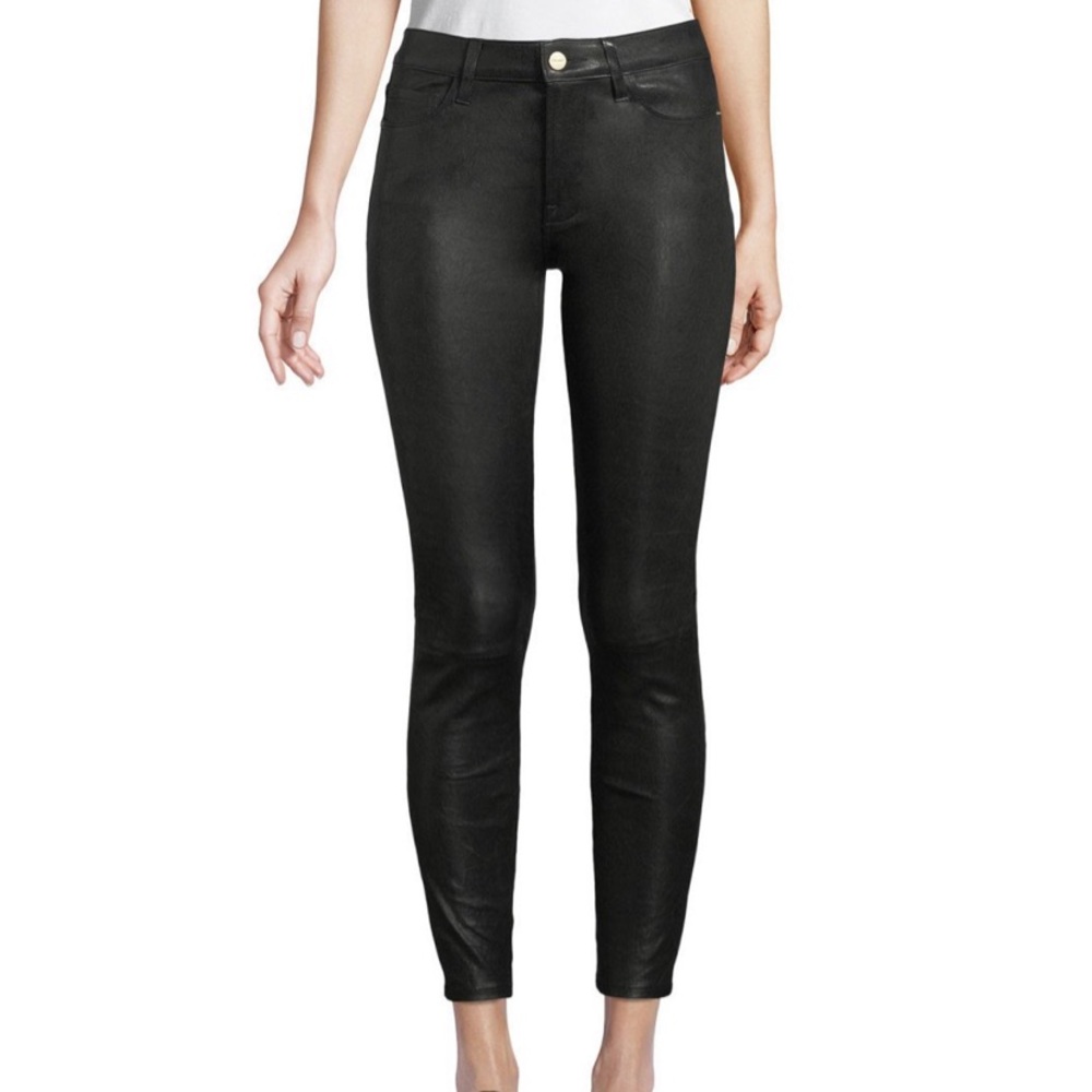 FRAME Le High Skinny Leather Pant